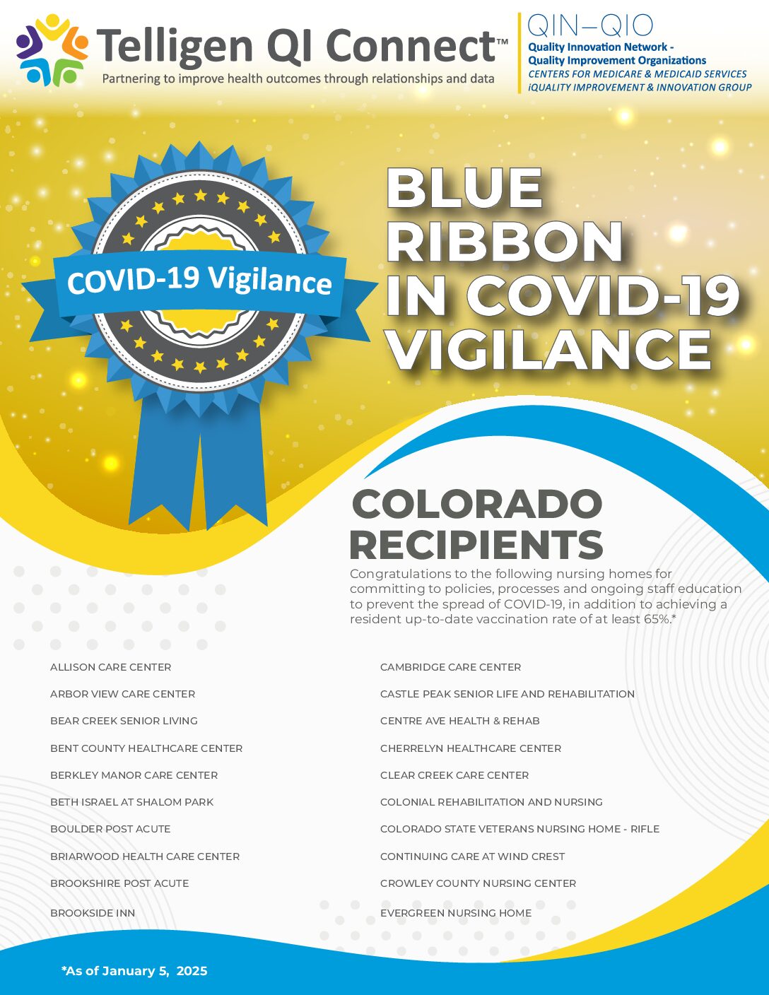 Colorado Blue Ribbon Recipients 